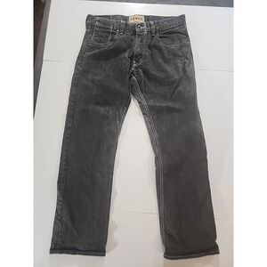 Levi's 514 Slim Straight Jeans Mens 34X30 Charcoal Gray Flap Pocket Denim